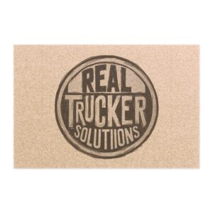 Trucker Doormat, Rustic Door Mat for Truck Lovers, Funny Welcome Mat, Housewarming Gift, Outdoor Decor, Home Entrance Rug