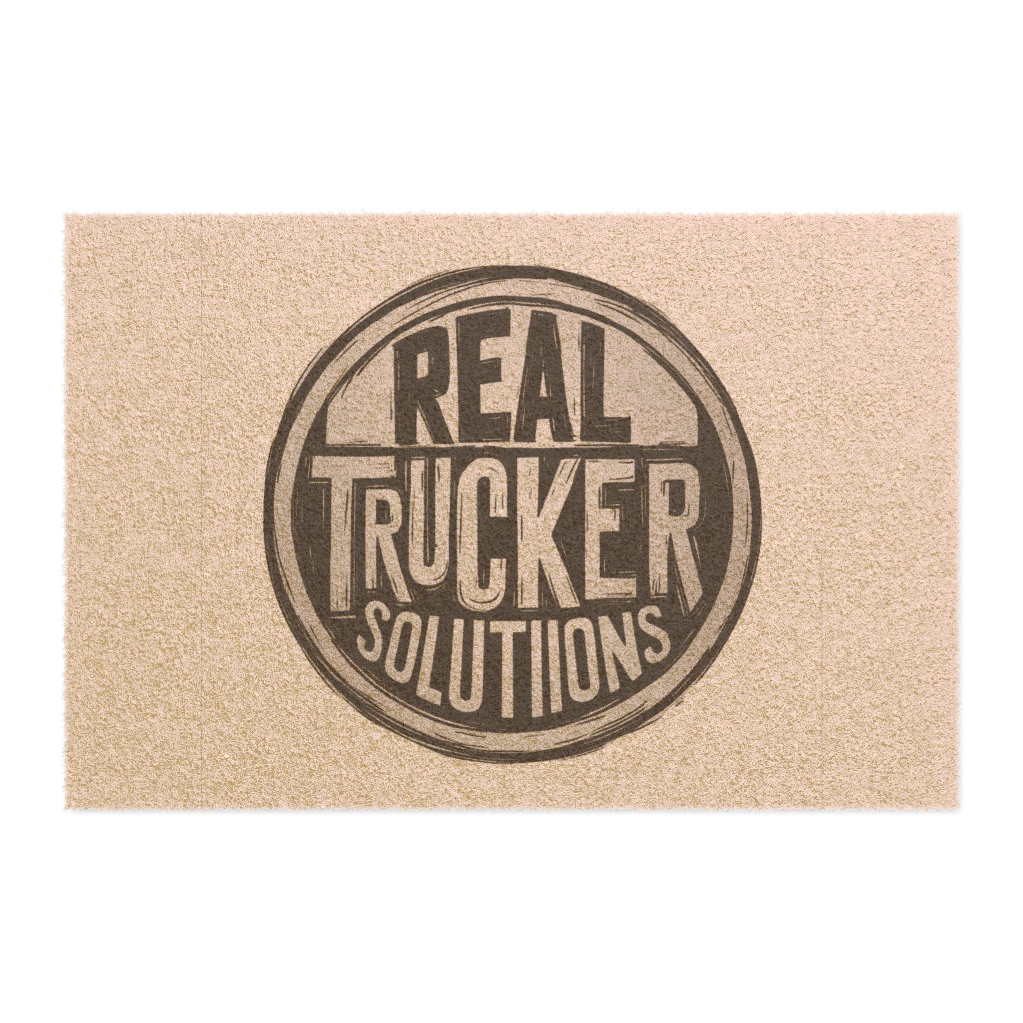 Trucker Doormat, Rustic Door Mat for Truck Lovers, Funny Welcome Mat, Housewarming Gift, Outdoor Decor, Home Entrance Rug