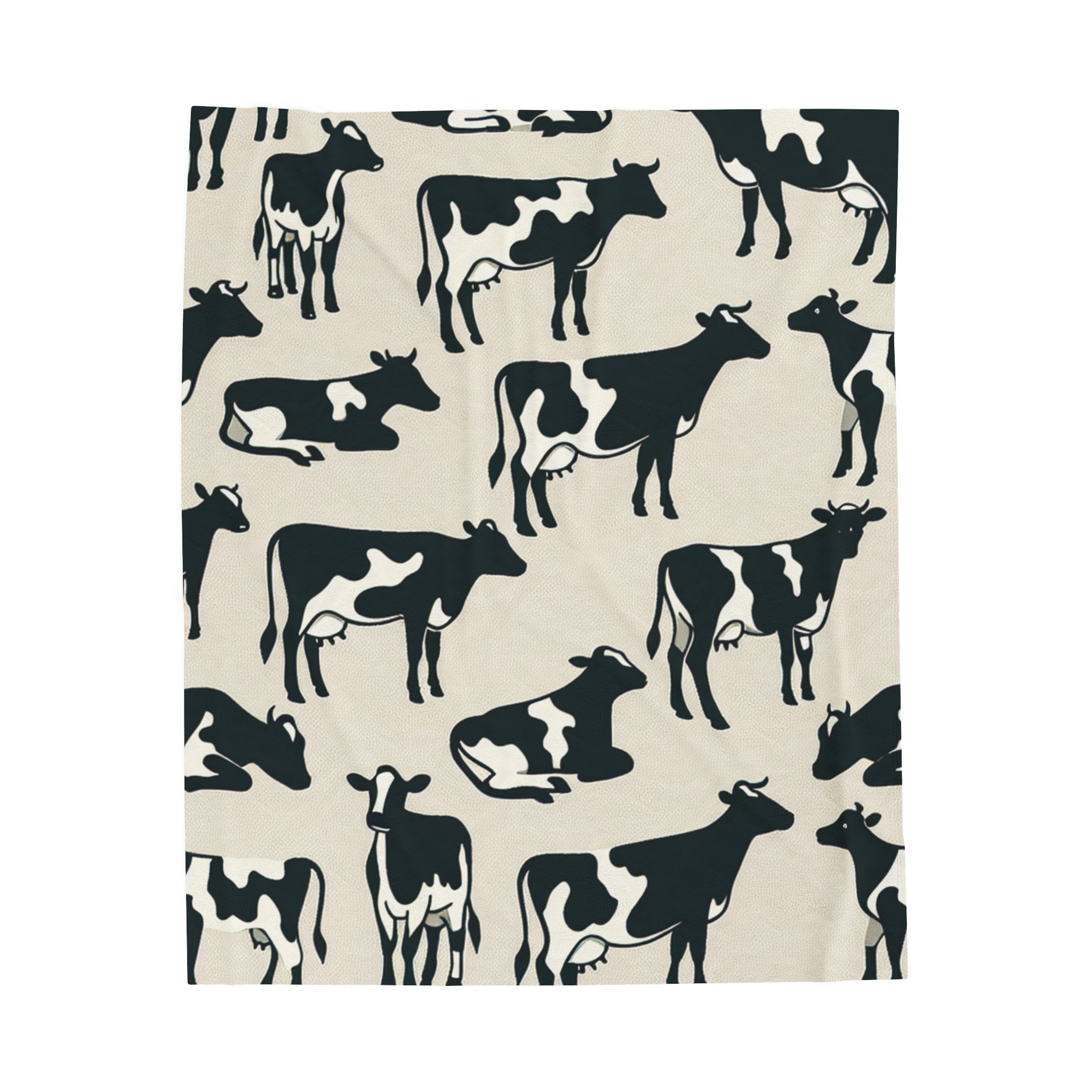 Cute Cow Print Velveteen Plush Blanket, Cozy Home Decor for Animal Lovers, Perfect Gift for Birthdays, Farmhouse Style - Image 5