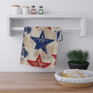 Rustic Cowboy Star Tea Towels - Vintage Western Decor, Farmhouse Kitchen Linens, Gift for Cowboy Lovers, Americana Style, Country Kitchen