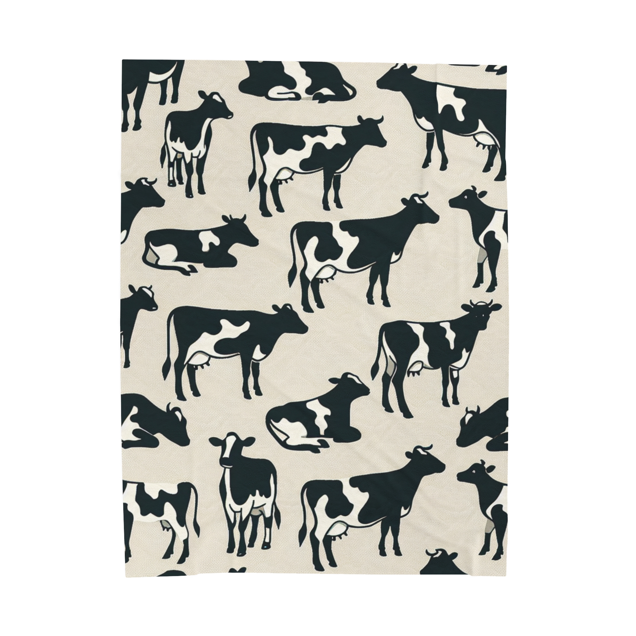 Cute Cow Print Velveteen Plush Blanket, Cozy Home Decor for Animal Lovers, Perfect Gift for Birthdays, Farmhouse Style - Image 9