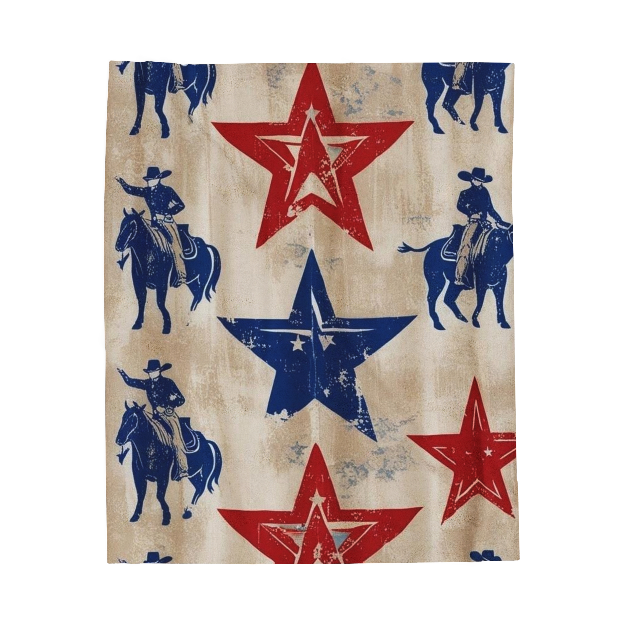 Western Cowboy Plush Blanket, Cozy Decorative Throw, Rustic Farmhouse Decor, Perfect for Camping & Picnics, Great Gift Idea